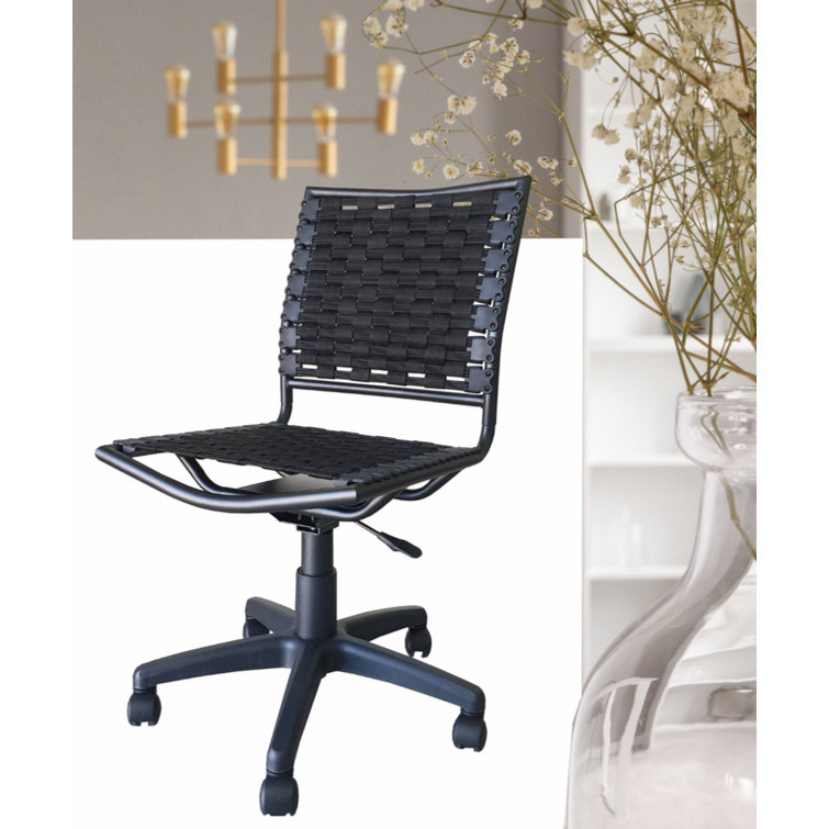 Black bungee office discount chair